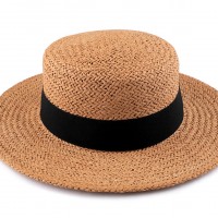 Dámský letní klobouk hnědá přírodní